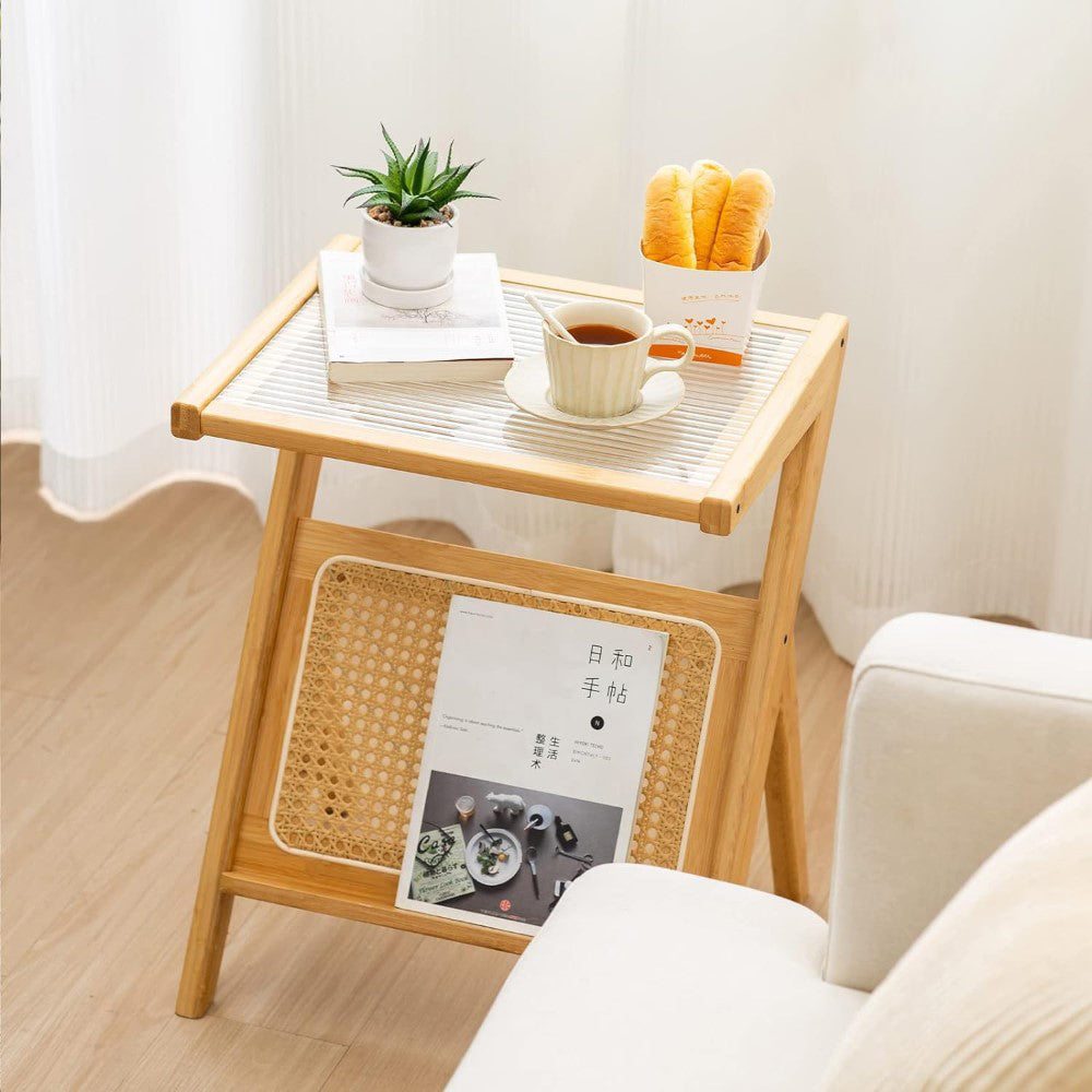 Rattan Side Table