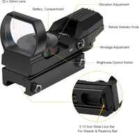 Thumbnail for Hunting Tactical Holographic Reflex Red Green Dot Sight Scope 20mm