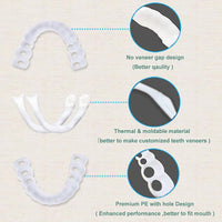 Thumbnail for Perfect Smile Instant False Teeth Hot Whitening Snap Perfect Smile Teeth Fake Tooth Cover