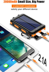 Thumbnail for Solar Power Bank Solar Charger 20000Mah