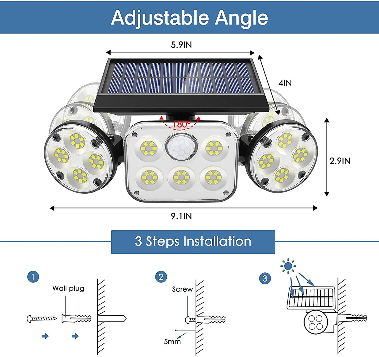 Outdoor Solar Light With Motion Sensor