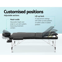 Thumbnail for Adjustable Massage Table Folding Massage Bed