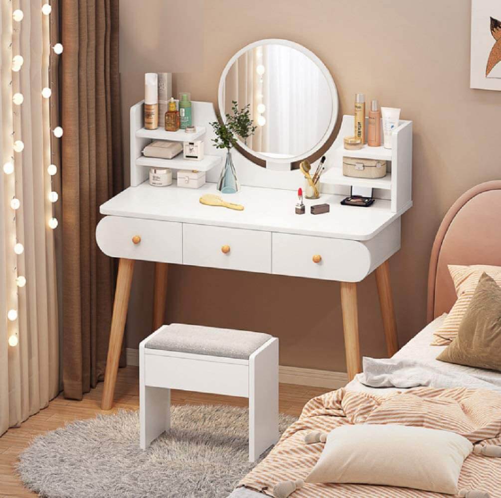 Dressing Table With Mirror - The Shopsite