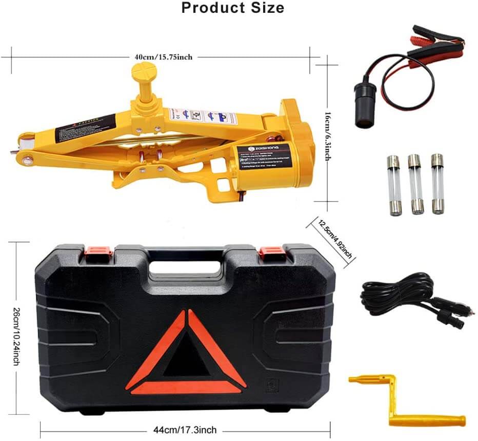 Electric Car Jack 3 Ton, 12V