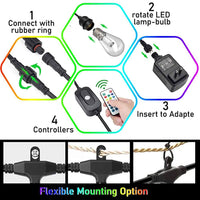 Thumbnail for Festoon Lights with 20M 24 bulbs RGB