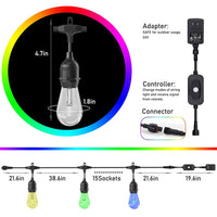 Thumbnail for Festoon Lights with 20M 24 bulbs RGB