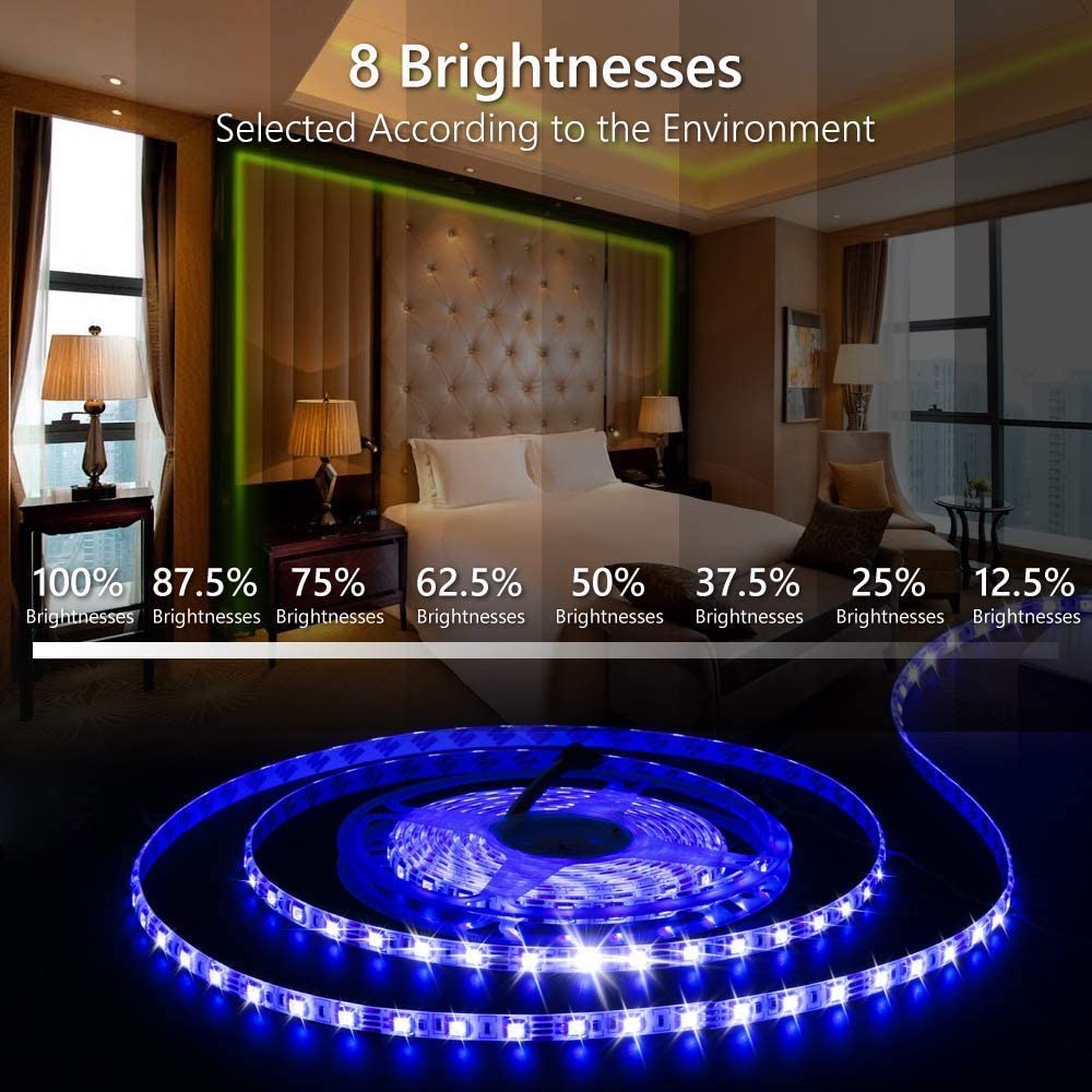 Led Strip Light Kit 5M 240Led 5050 Rgb With 44 Key Controller