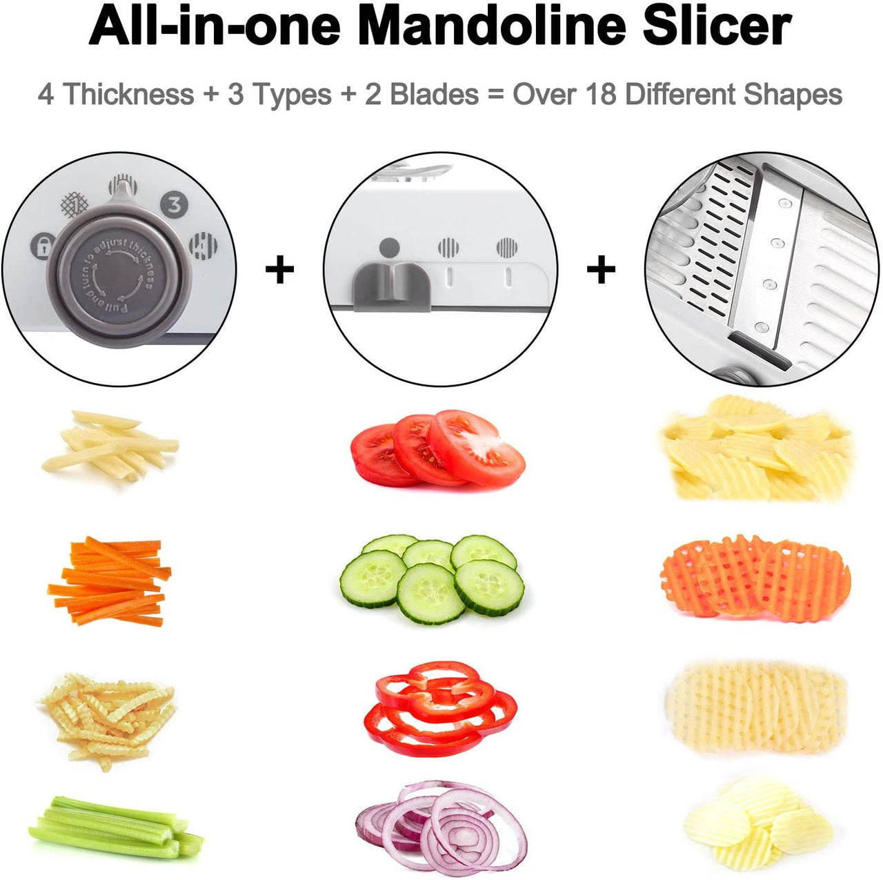 Vegetable Slicer Vegetable Cutter Mandoline Slicer Stainless Steel Vegetable Julienner