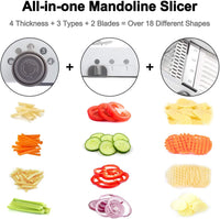 Thumbnail for Vegetable Slicer Vegetable Cutter Mandoline Slicer Stainless Steel Vegetable Julienner