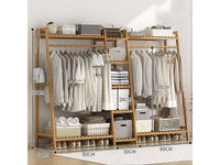 Thumbnail for Bamboo Wardrobe Clothes Rack Organizer