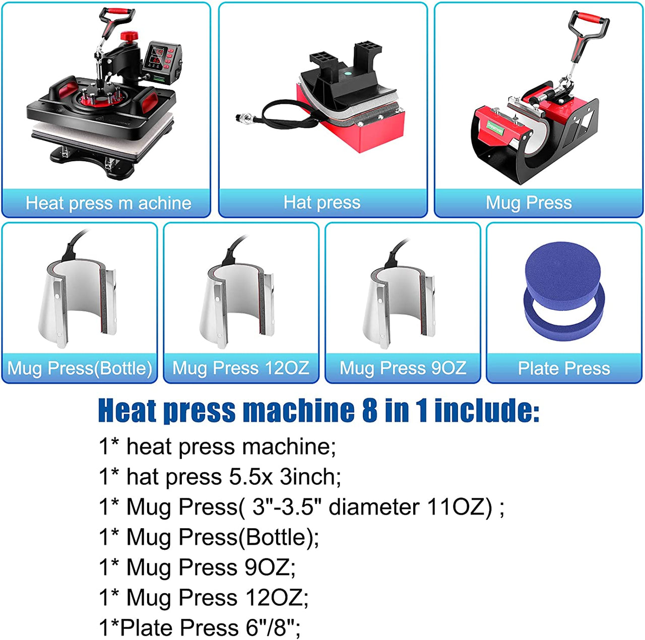 Digital Heat Press Machine 29X38CM