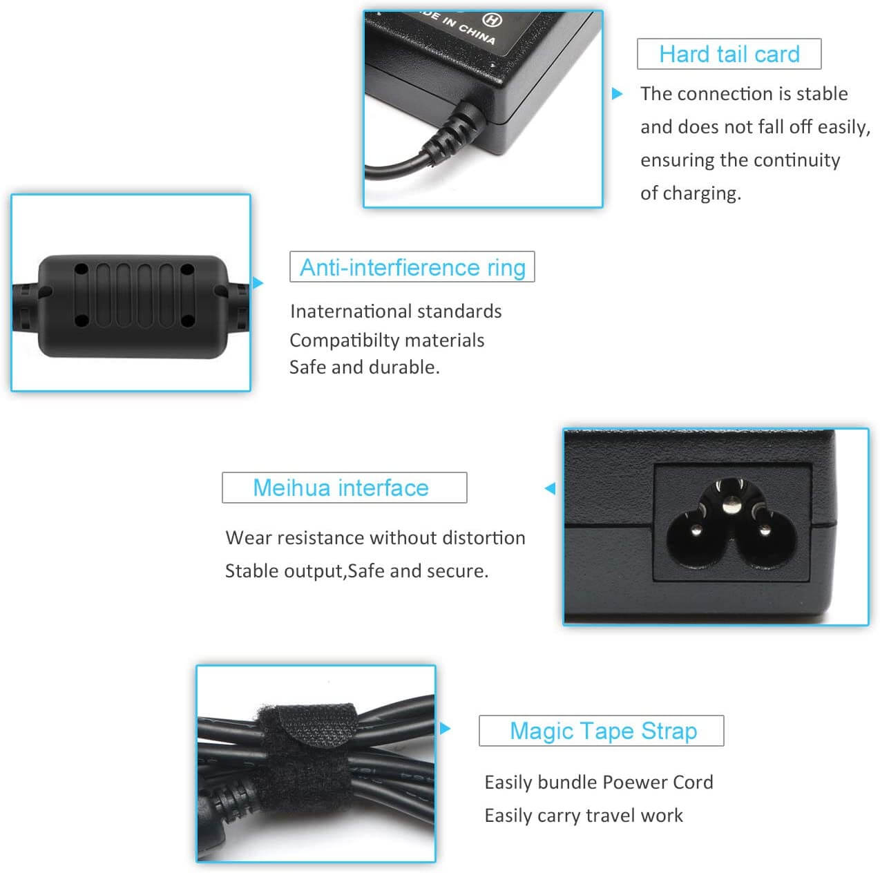 Blue tick 65W Laptop Charger for HP Chromebook