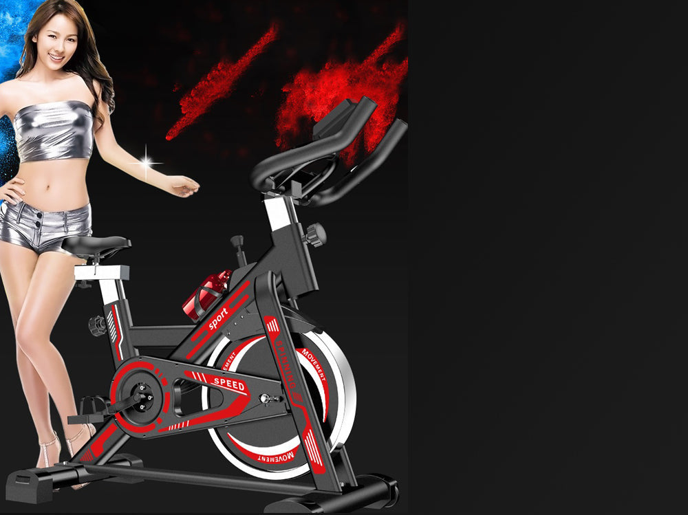 Spin Exercise Bike Training Bicycle with Adjustable Resistance - The Shopsite