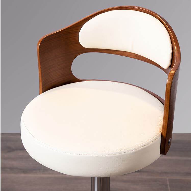 Bar Stools White 1 Piece - The Shopsite