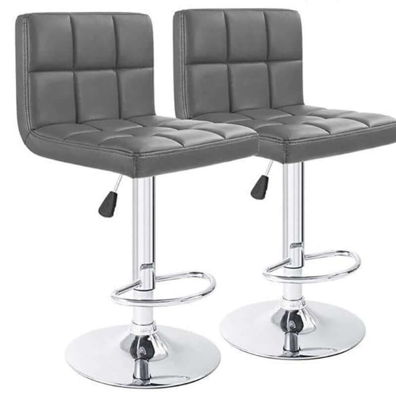 Adjustable Swivel Armless Bar Stools With Pu Leather - The Shopsite