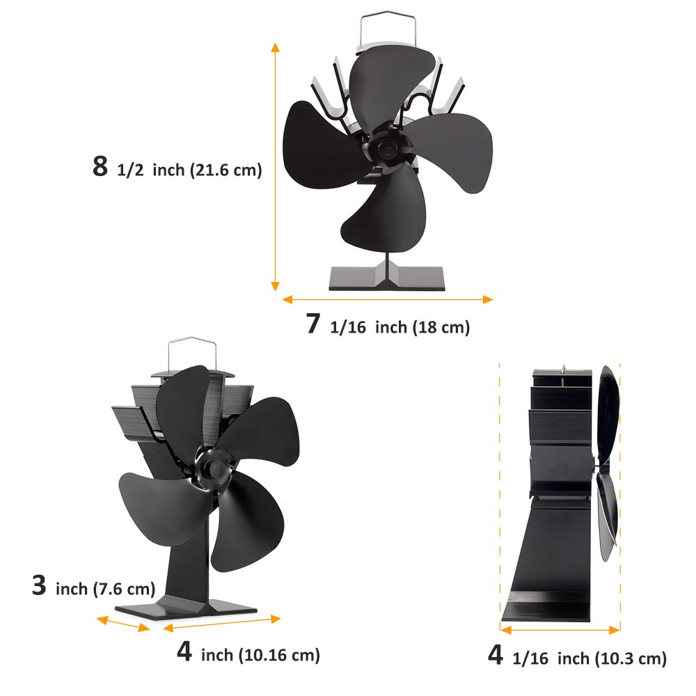 Heat Powered Stove Fan - The Shopsite