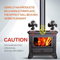 Thumbnail for Stove Fan Heat Powered Stove Fan