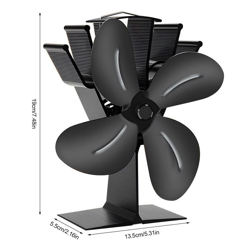 Wood Stove Fan - 4 Blades