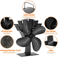 Thumbnail for Wood Stove Fan - 4 Blades