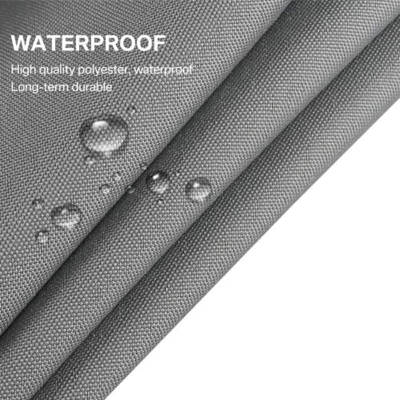 Shade Sail Waterproof 4X4M Grey - The Shopsite