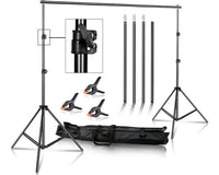 Thumbnail for Background Backdrop Stand Adjustable Photo Studio Backdrop Stand