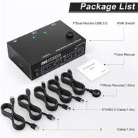 Thumbnail for USB KVM Switch Splitter 4 Ports