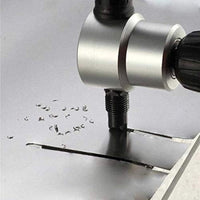 Thumbnail for Adjustable Double Head Sheet Metal Nibbler Cutter Cutting Power Drill Attachment