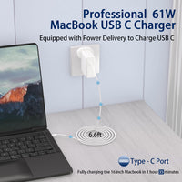 Thumbnail for 61W USB C Replacement MacBook Charger