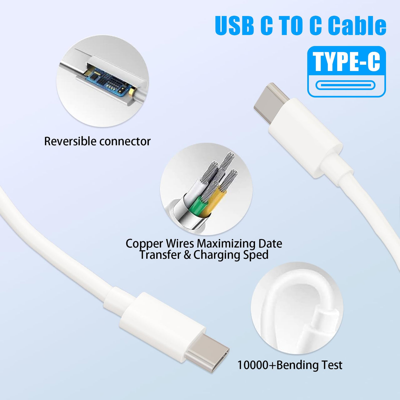 61W USB C Replacement MacBook Charger