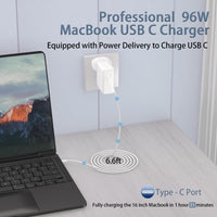 Thumbnail for Mac Book Charger 96W USB C Power Adapter Replacement for Mac Book Pro