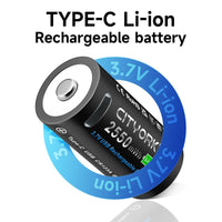 Thumbnail for CR123A Rechargeable Battery Pack Type-C Cable