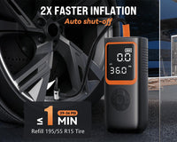 Thumbnail for 18000mAh Cordless Tire Inflator Portable Air Compressor