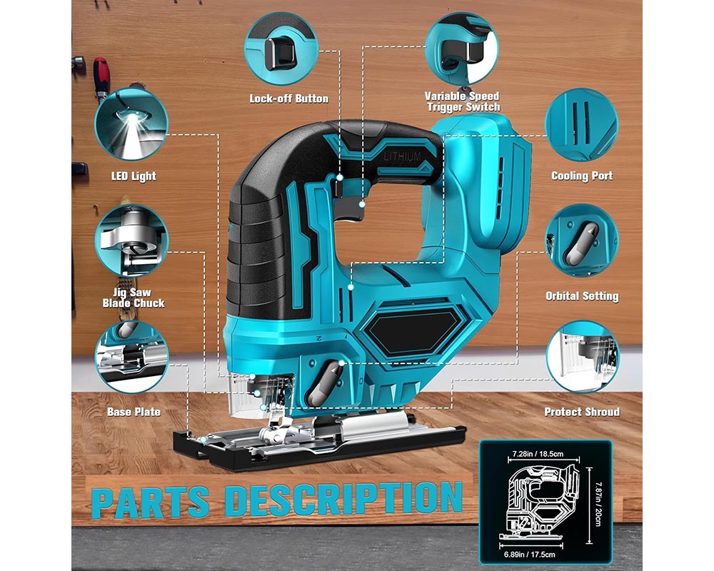 Jig Saw 18V Cordless For Makita Battery