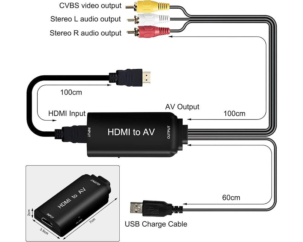 HDMI to AV Converter