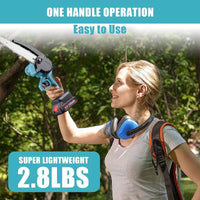 Thumbnail for Mini Chainsaw, Portable Cordless Power Chain Saws 8inch (No Battery)