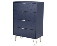 Thumbnail for Tallboy Chest of Drawers - 4 Drawers (Navy)