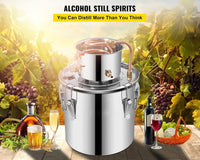 Thumbnail for Alcohol Distiller Still Water Wine Spirits Brew Home 21L