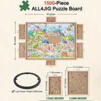 Thumbnail for Puzzle Table Craft Board Game Table Jigsaw Game Table