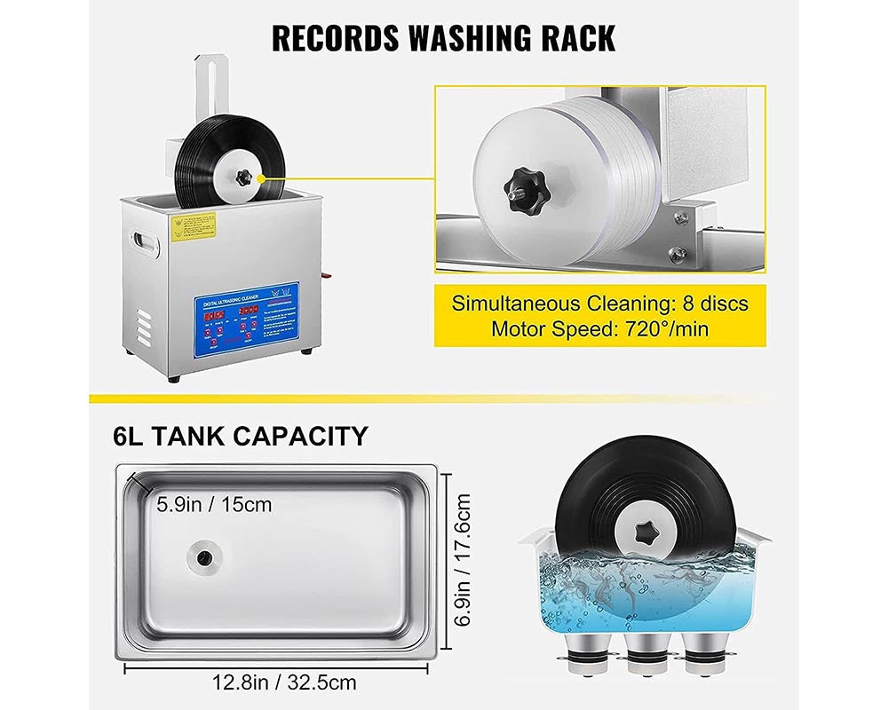 Vinyl Record Cleaner Stand Drying Rack For Ultrasonic Cleaner