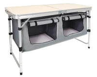 Thumbnail for Folding Camping Table with storage