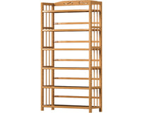 Thumbnail for 6 Tier Shelf bamboo Bookcase Bookshelf