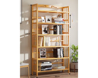 Thumbnail for 6 Tier Shelf bamboo Bookcase Bookshelf