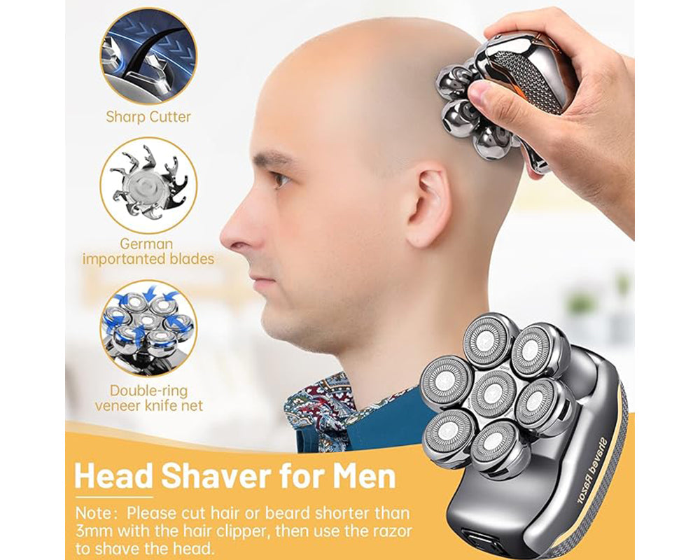 Electric Head Shaver Men Grooming Kit