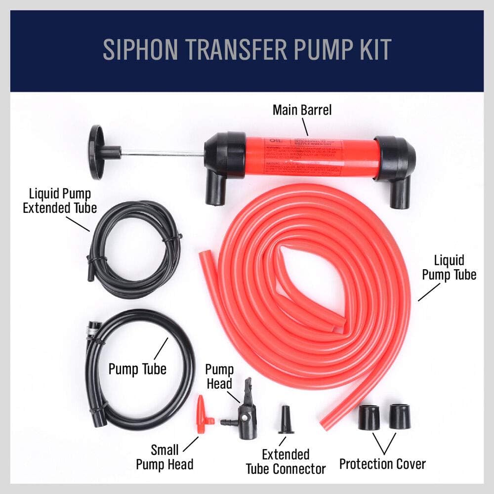 Gas Oil Liquids Siphon Pump Manual Hand Transfer