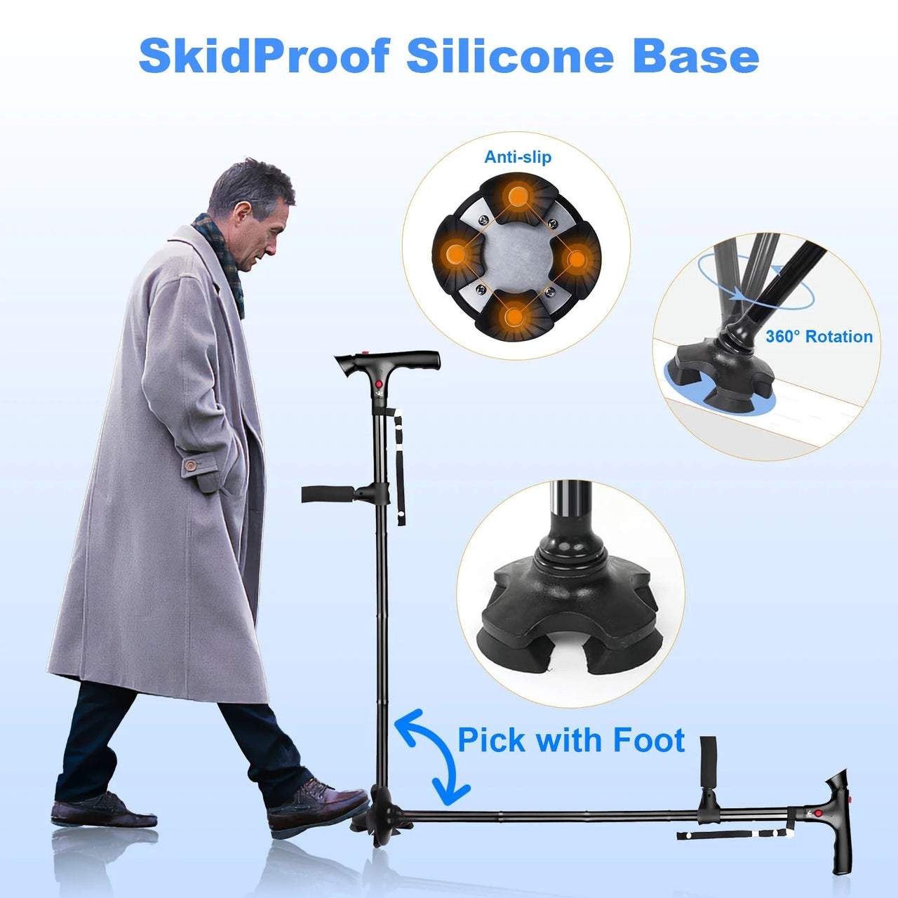 Adjustable Walking Stick for Elderly