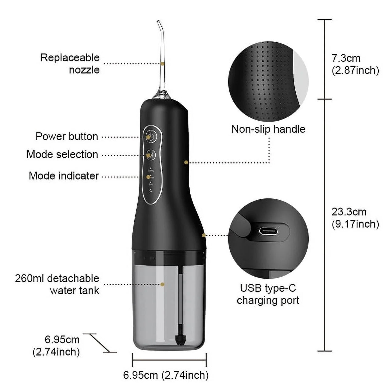 Portable Water Flosser Cordless