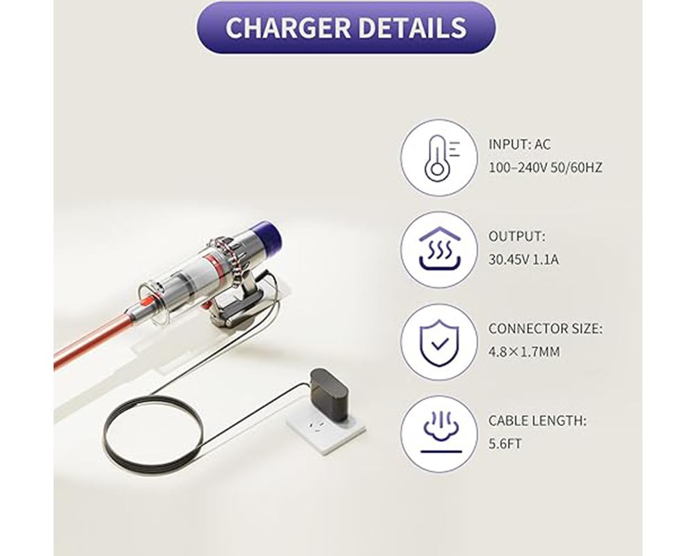 Dyson V10 V11 V12 V15 Battery Charger Adaptor