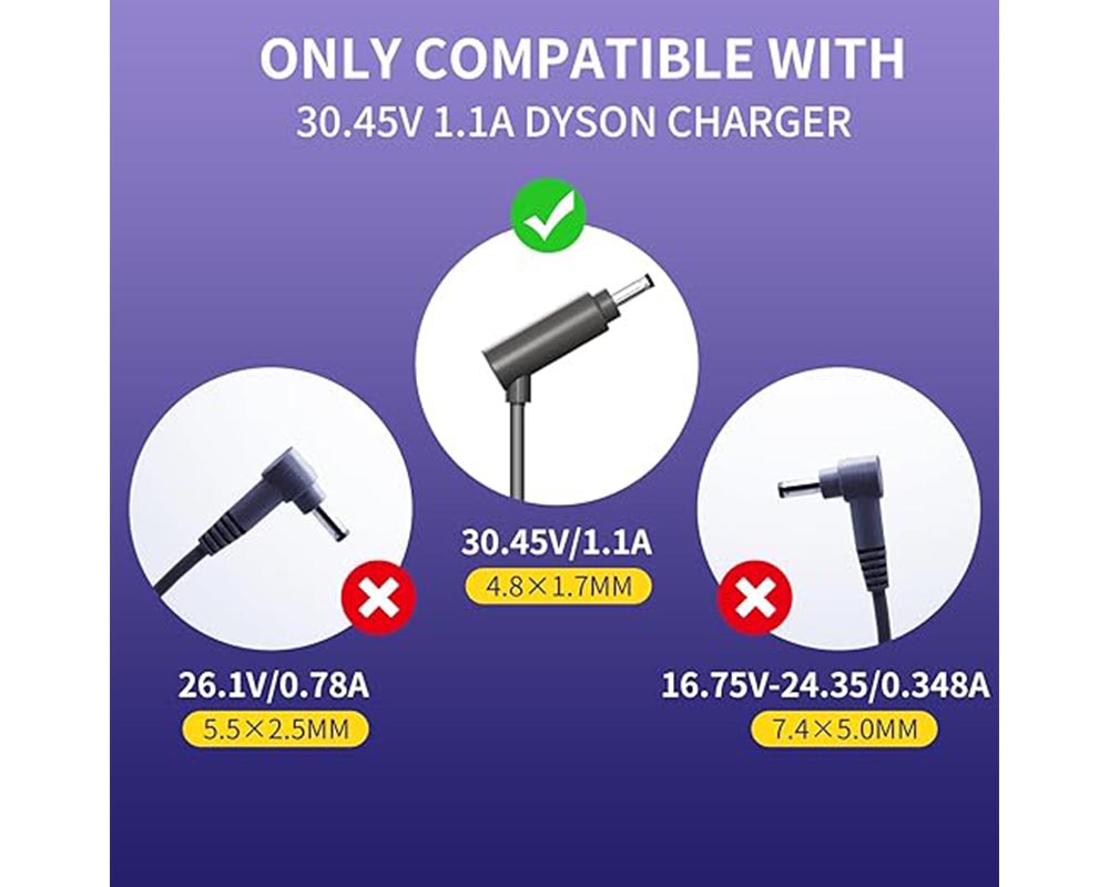 Dyson V10 V11 V12 V15 Battery Charger Adaptor