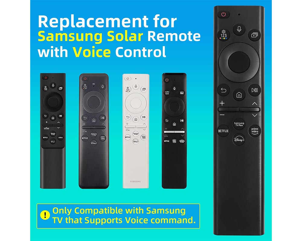 Solar Powered Replacement Samsung TV Remote