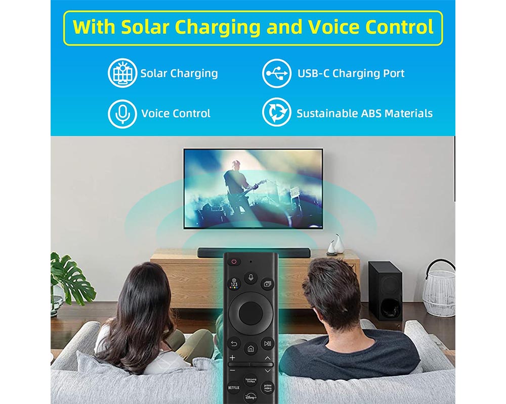 Solar Powered Replacement Samsung TV Remote